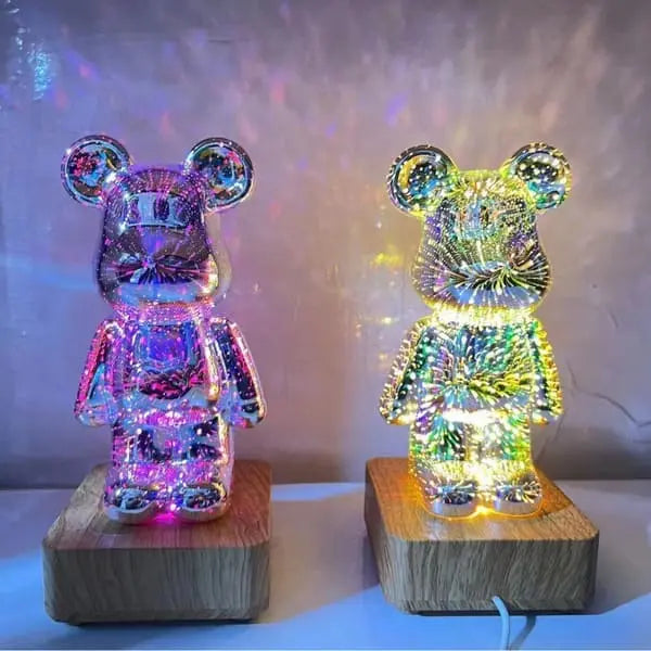 Fireworks Bear 3D Nightlight Chic Solace