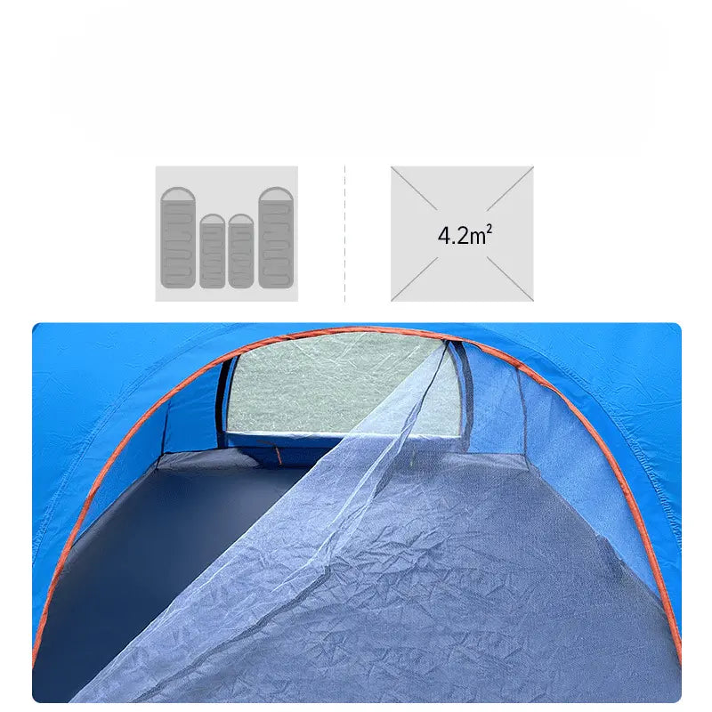 Fast camping 3 person tent Chic Solace