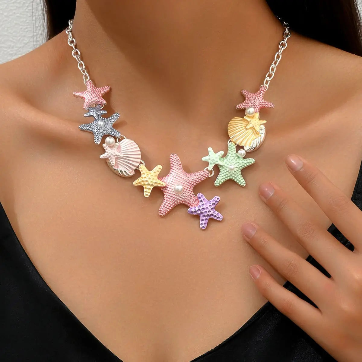 StarShell Charm Necklace Chic Solace