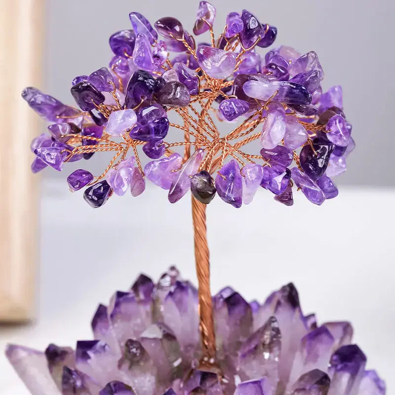 Feng Shui Amethyst Tree - Crystal Tree of Life Chic Solace