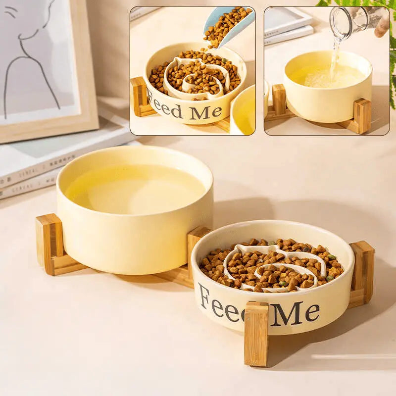 StableFeast Ceramic Bowl Chic Solace